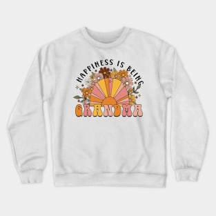 Happiness Is Being Mama Grandma, Mom Life, Mama Grandma To Be, Floral Grandma, Mothers Day Crewneck Sweatshirt